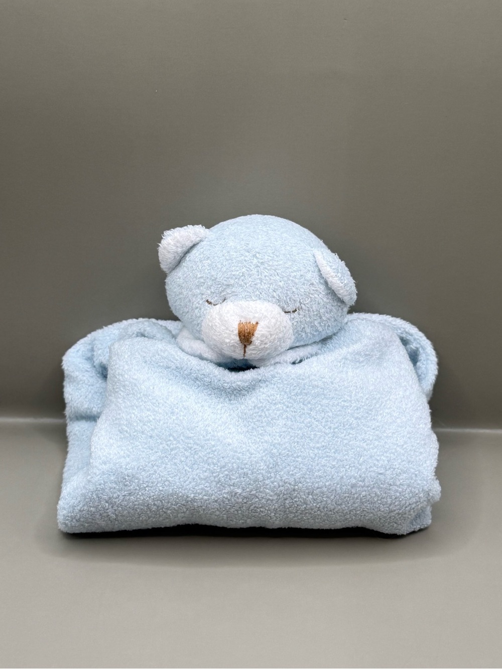 Angel Dear Baby Blue Bear Lovey Security Blanket Soother Plush Stuffed Animal